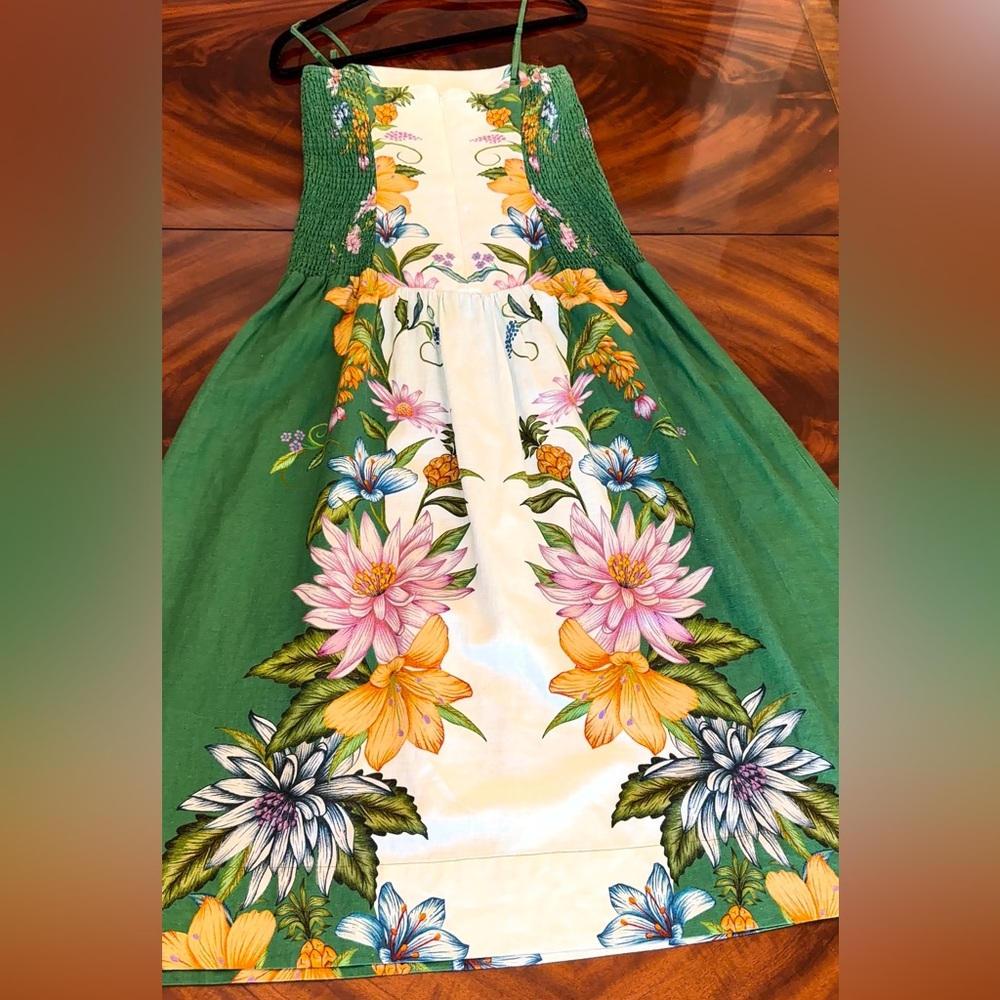 NWT Farm Rio Sweet Bloom Dreamscape Midi Dress M - Picture 13 of 17